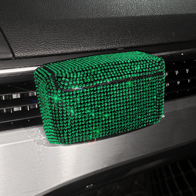 Kreatív Bling Rhinestone füst cigaretta hamutartó dobozok Automatikus többfunkciós személyiség csillogó dekoráció LED autós hamutartók