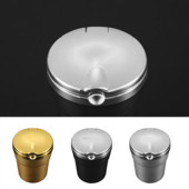 Scrumieră auto de ultimă generație Scrumieră cu LED din aliaj ușor Scrumieră portabilă cu scrumieră auto cu lumini LED cu capac Scrumieră auto creativă