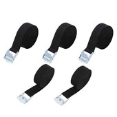 5 bucăți/set 2 metri cataramă centură de legare curele de marfă pentru mașină, motocicletă, bicicletă, frânghie de remorcare, centură puternică cu clichet de 250 lb pentru geanta de bagaje