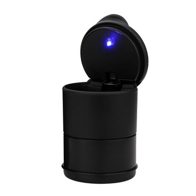 Scrumieră auto Scrumieră pentru țigări Scrumieră ideală decorativă pentru țigări Scrumieră auto portabilă cu lumină LED albastră pentru exterior