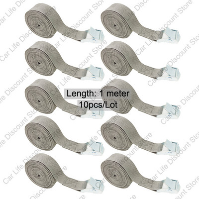 Ιμάντες φορτίου ζώνης 1M με πόρπη για μοτοσικλέτα αυτοκινήτου με ζώνη μεταλλικής πόρπης Ισχυρό λουρί πρόσδεσης με καστάνια για αποσκευές