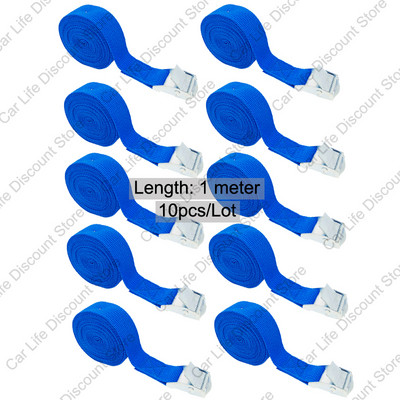 Ιμάντες φορτίου ζώνης 1M με πόρπη για μοτοσικλέτα αυτοκινήτου με ζώνη μεταλλικής πόρπης Ισχυρό λουρί πρόσδεσης με καστάνια για αποσκευές