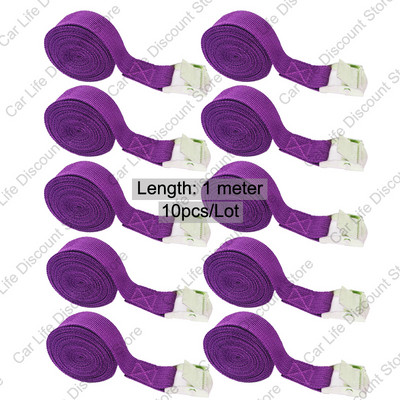 Ιμάντες φορτίου ζώνης 1M με πόρπη για μοτοσικλέτα αυτοκινήτου με ζώνη μεταλλικής πόρπης Ισχυρό λουρί πρόσδεσης με καστάνια για αποσκευές