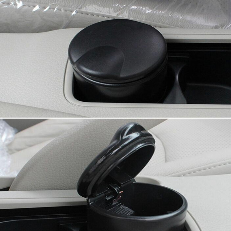 Scrumieră auto LED Scrumieră vehicul ignifugă cu tampon antiderapant cu lumină albastră Sigur La modă Practic Durabil