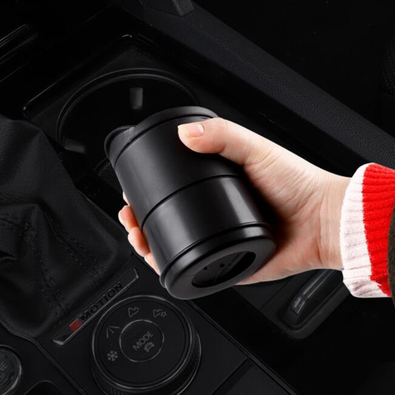 Scrumieră auto LED Scrumieră vehicul ignifugă cu tampon antiderapant cu lumină albastră Sigur La modă Practic Durabil