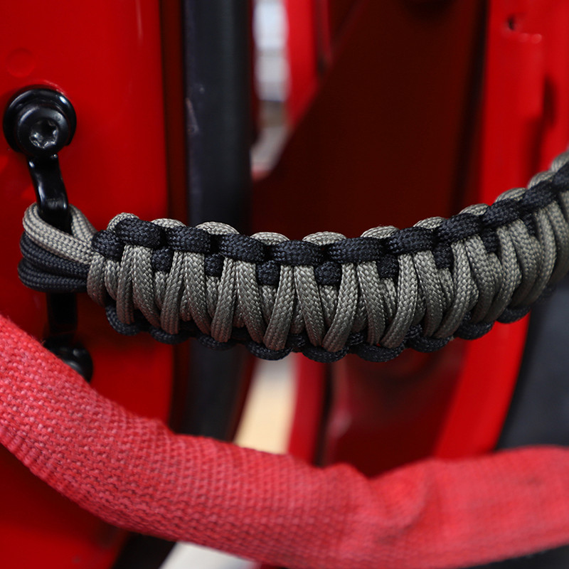 NHAUTP 2 bucăți frânghie Oxford curea de limitare a ușii mașinii pentru Jeep Wrangler TJ JK CJ YJ JKU 1997-2017