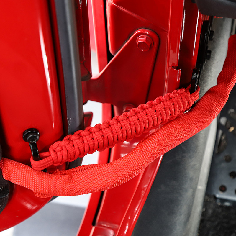 NHAUTP 2 bucăți frânghie Oxford curea de limitare a ușii mașinii pentru Jeep Wrangler TJ JK CJ YJ JKU 1997-2017