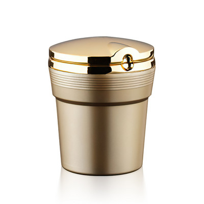 Scrumieră universală pentru mașină cu lumini LED, cu capac, personalitate creativă, mașină acoperită în interiorul mașinii, consumabile multifuncționale pentru mașină Nou