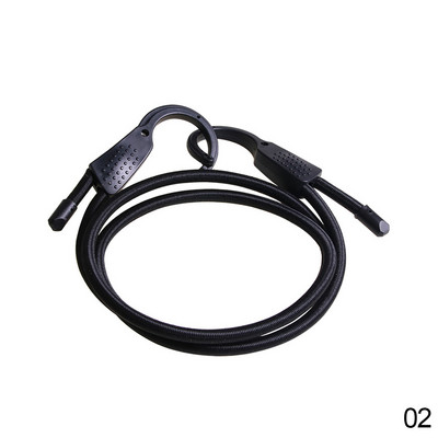 Σχοινί πόρπης πρόσδεσης αποσκευών 1,5M με ρυθμιζόμενο ελαστικό ιμάντα για ταξίδια με μοτοσικλέτα