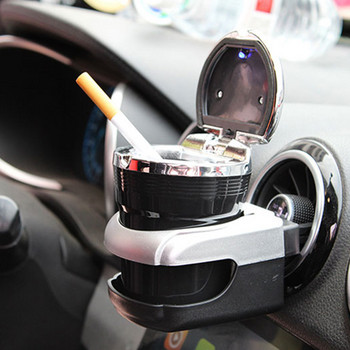 Универсален автомобилен пепелник с LED светлини с капак Покрита творческа личност Многофункционални консумативи за кола Mini Cooper Пепелник