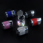 Tavă de cenușă cu diamant pentru mașină Auto Vehicul Suport țigară Decor Suport pentru trabucuri cu strass Accesorii pentru mașină Bling Interior pentru fete