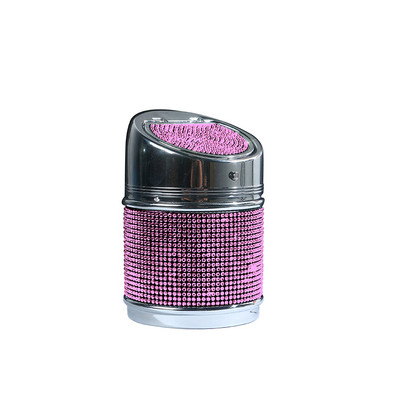 Tavă de cenușă cu diamant pentru mașină Auto Vehicul Suport țigară Decor Suport pentru trabucuri cu strass Accesorii pentru mașină Bling Interior pentru fete