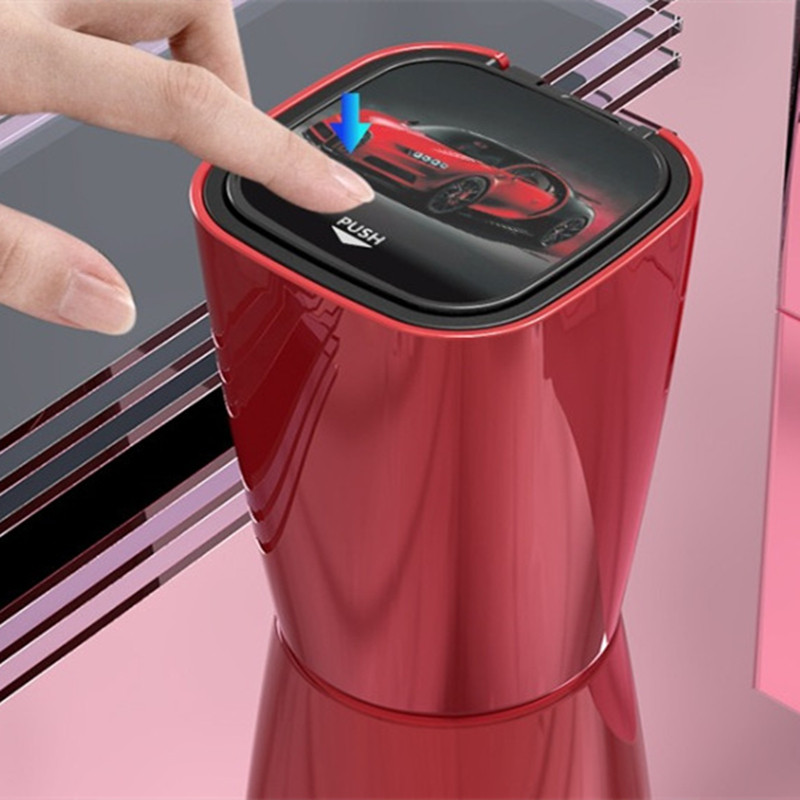 Scrumieră cu LED-uri pentru mașină, 1 buc, recipient de depozitare a monedelor pentru gunoi