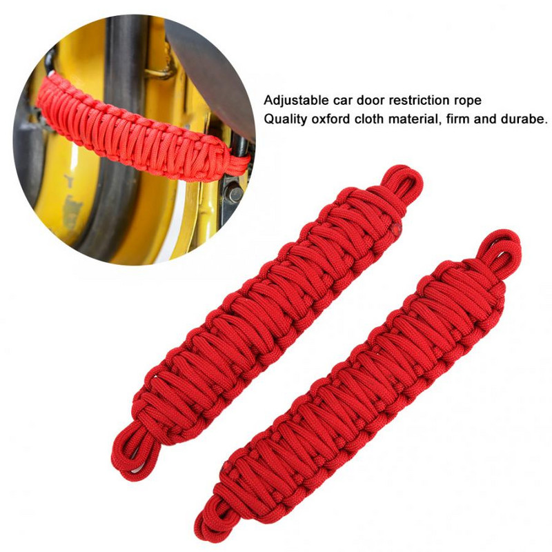 2 bucăți curea de limitare pentru protecția ușii mașinii se potrivește pentru accesoriul auto Jeep Wrangler TJ 1997-2006