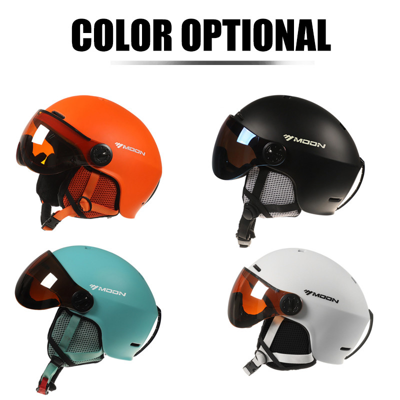 MOON Очила Ски Каска Интегрално формован PC+EPS Висококачествена ски каска Спорт на открито Ски Сноуборд Скейтборд Каски