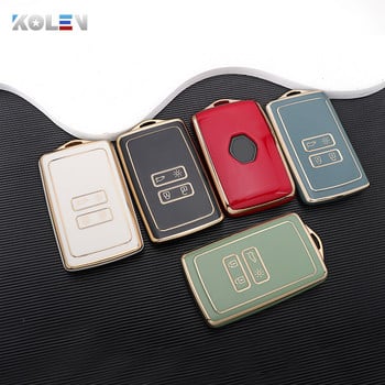 TPU Car Remote Key Case Cover Shell Fob за Renault Kadjar Megane Clio Koleos Captur Espace Talisman Arkana Dacia Scenic Sandero