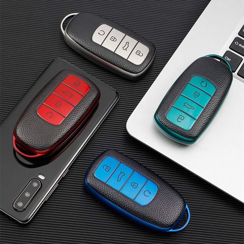 Pentru Chery Tiggo 8 Pro Tiggo 8plus New 5 Plus 7pro moale TPU din piele mașină inteligentă husă husă husă geantă protectie breloc