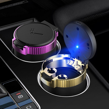 Τασάκι αυτοκινήτου γενικής χρήσης με φώτα LED με κάλυμμα Creative Personality Covered Car Inside Multi-function Car Supplies
