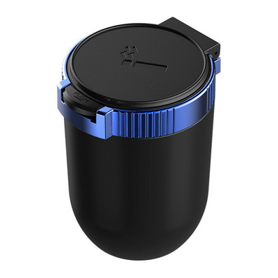 Scrumieră universală pentru mașină cu lumini LED cu capac Personalitate creativă acoperită mașină în interiorul mașinii multifuncționale