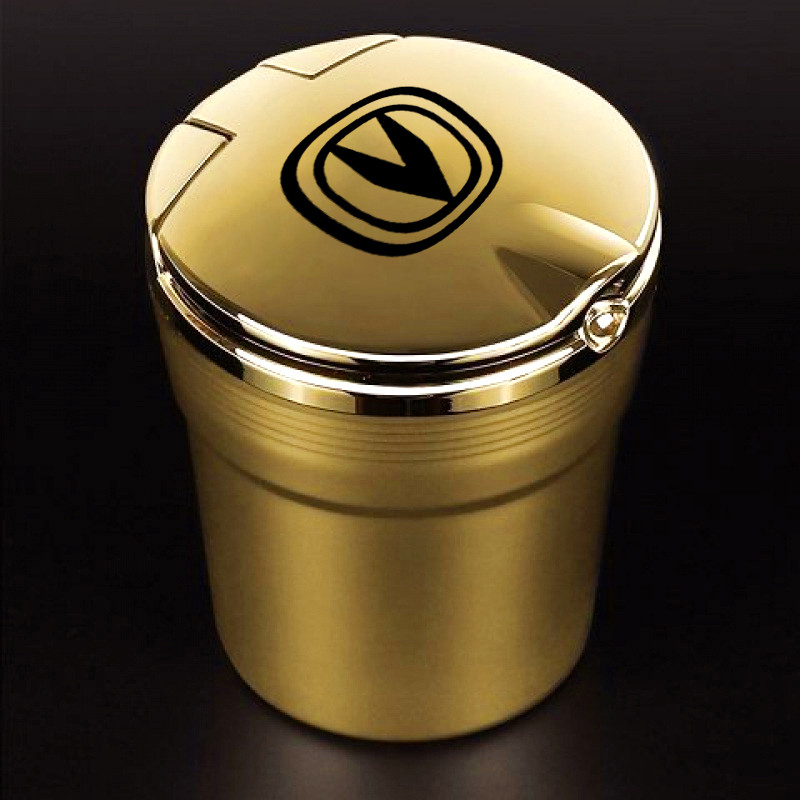 Scrumieră cu lumină LED pentru mașină Scrumieră portabilă pentru trabucuri Tavă de cenușă din aliaj Cupă din aluminiu Cupă fără fum pentru Changan 2022 Accesorii auto de lux