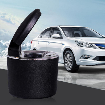Scrumieră pentru mașină cu lumină LED portabilă universală Suport pentru cilindru pentru țigări stil auto 2020 70x75x70mm Accesorii pentru mașină atractiv