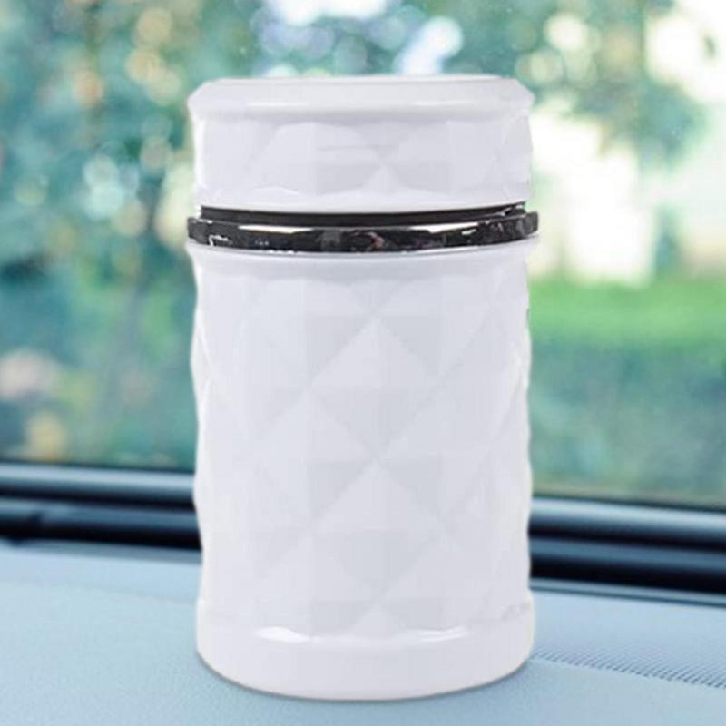 Scrumieră pentru mașină cu scrumieră automată ușoară cu capac anti-miros Curățare ușoară Scrumieră auto detașabilă pentru majoritatea vehiculelor