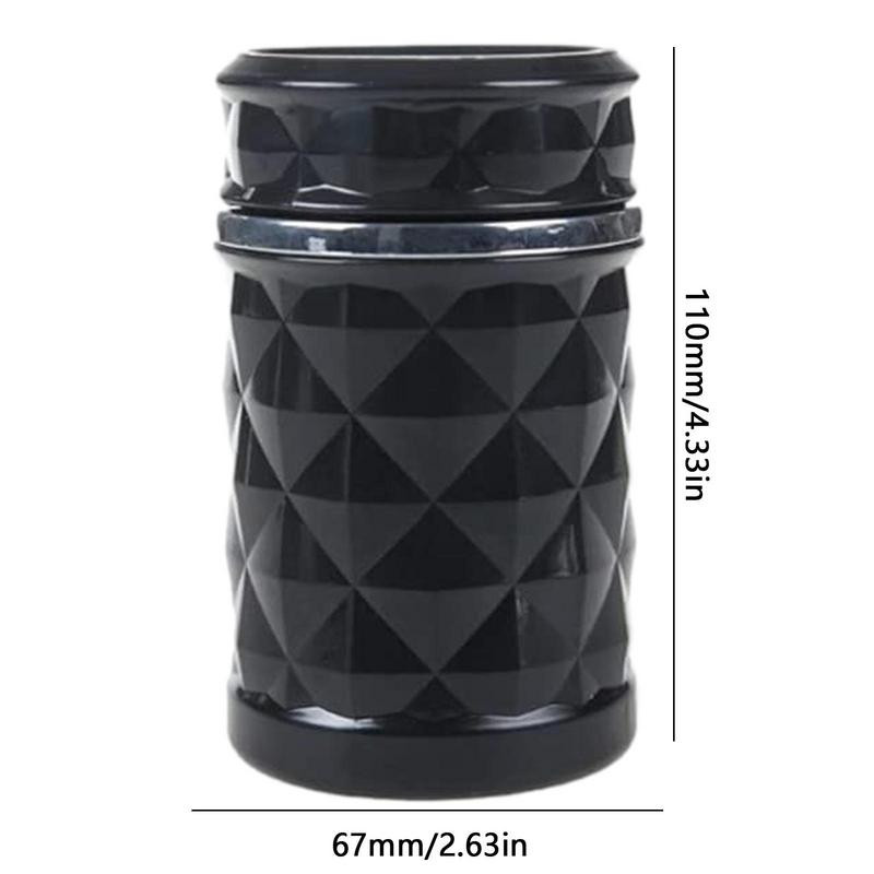 Scrumieră pentru mașină cu scrumieră automată ușoară cu capac anti-miros Curățare ușoară Scrumieră auto detașabilă pentru majoritatea vehiculelor