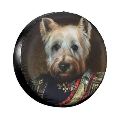 Bertie The Hungarian Vizsla Husă pentru roată de rezervă Husă pentru roată de portret pentru câini, rezistentă la praf, pentru Jeep Hummer 14" 15" 16" 17" inch