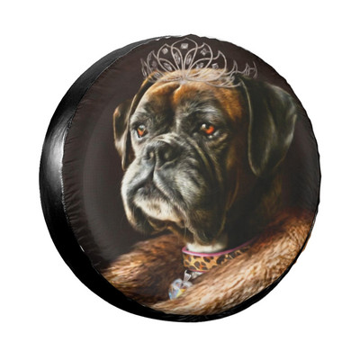 Bertie The Hungarian Vizsla Husă pentru roată de rezervă Husă pentru roată de portret pentru câini, rezistentă la praf, pentru Jeep Hummer 14" 15" 16" 17" inch