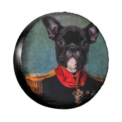 Bertie The Hungarian Vizsla Husă pentru roată de rezervă Husă pentru roată de portret pentru câini, rezistentă la praf, pentru Jeep Hummer 14" 15" 16" 17" inch