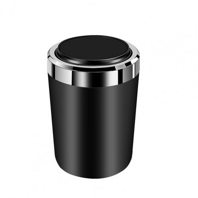 Suport pentru cenușă de mașină Spațiu închis cu capac ignifug Recipient de depozitare de înaltă rezistență pentru spălare ușoară Mini lumină albastră pentru cenușă de mașină Tr