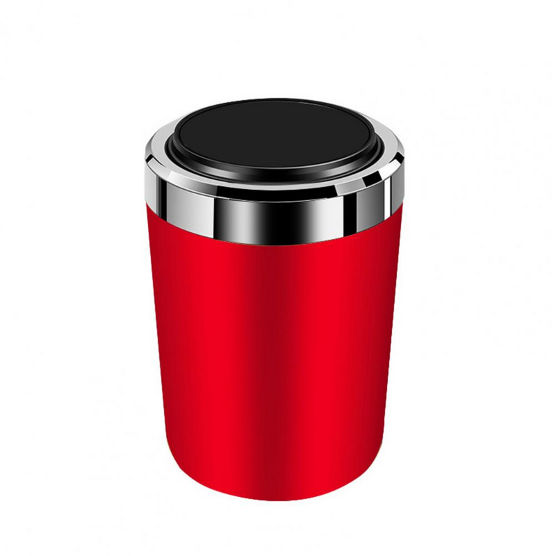 Suport pentru cenușă de mașină Spațiu închis cu capac ignifug Recipient de depozitare de înaltă rezistență pentru spălare ușoară Mini lumină albastră pentru cenușă de mașină Tr