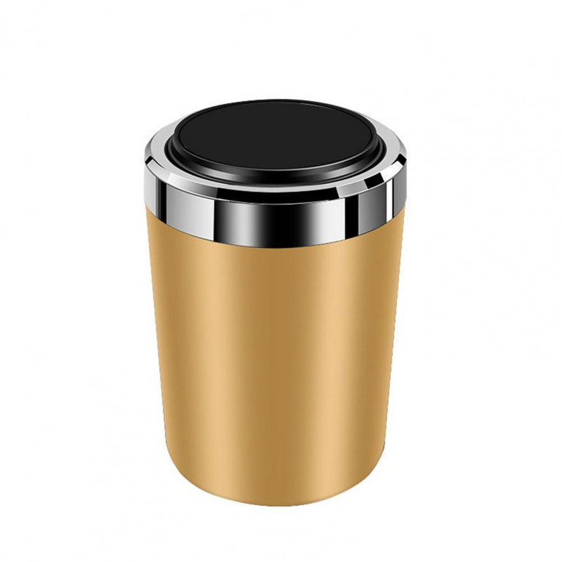 Suport pentru cenușă de mașină Spațiu închis cu capac ignifug Recipient de depozitare de înaltă rezistență pentru spălare ușoară Mini lumină albastră pentru cenușă de mașină Tr