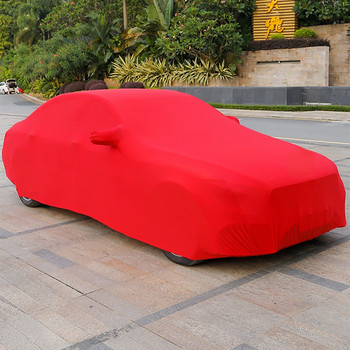 Ново персонализирано кадифено покритие за цяла каросерия на автомобила Прахоустойчиво защитно покритие според размера на модела на автомобила Може да персонализира ЛОГО