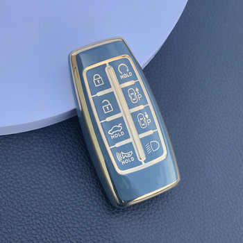Θήκη καλύμματος κλειδιού αυτοκινήτου TPU για Hyundai Genesis GV70 GV80 GV90 2020 2021 2022 Προστατευτικά αξεσουάρ μπρελόκ