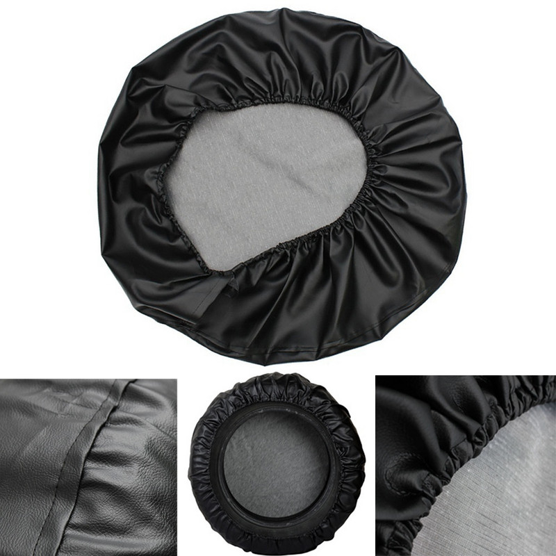Autó 14" 15" 16" nagy teherbírású PVC bőr tartalék gumiabroncs borítótok védőtáska tok Toyota Prado számára