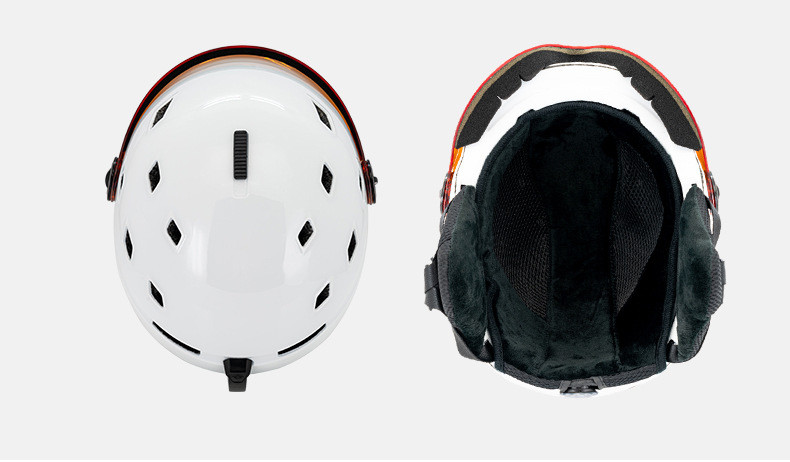 Cască de schi caldă de iarnă cu orificiu respirabil Bărbați și femei Cască de schi universală pentru snowboard, snowmobil, skateboard, echipament de zăpadă