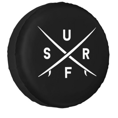 Surf Surfer Chasing Sunsets pótkerék burkolat Jeep Honda 4WD RV Custom Surfing Tire Protector 14" 15" 16" 17" hüvelyk