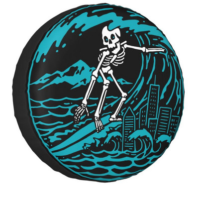 Surf Surfer Chasing Sunsets pótkerék burkolat Jeep Honda 4WD RV Custom Surfing Tire Protector 14" 15" 16" 17" hüvelyk