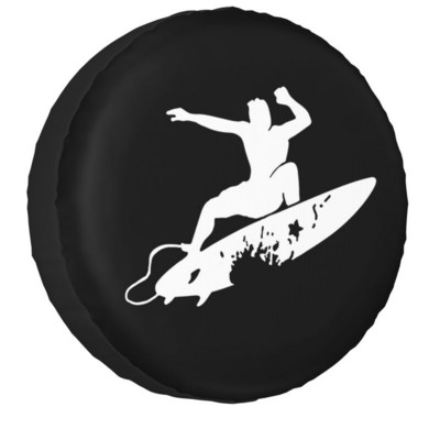 Surf Surfer Chasing Sunsets pótkerék burkolat Jeep Honda 4WD RV Custom Surfing Tire Protector 14" 15" 16" 17" hüvelyk