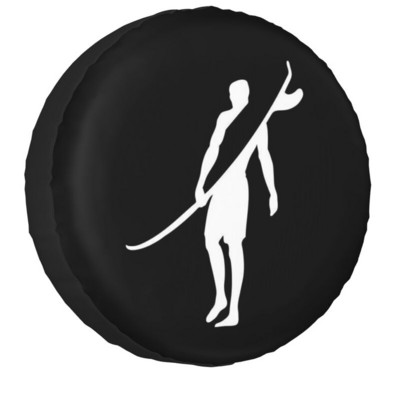 Surf Surfer Chasing Sunsets pótkerék burkolat Jeep Honda 4WD RV Custom Surfing Tire Protector 14" 15" 16" 17" hüvelyk