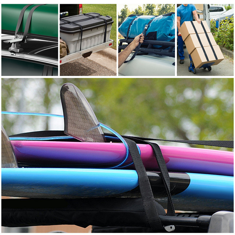 Curele de ancorare Cureaua de fixare Cureaua pentru bagaje Curele de legare pentru încărcătură Cataramă cu clichet Remorcă de mașină Caiac Cârlige din nailon de tensionare scurtă