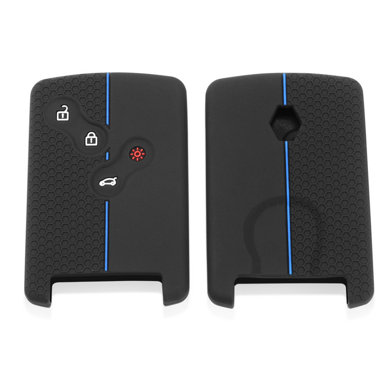 Szilikon autós kulcstartó tok Renault Megane 2 3 Clio Scenic Duster Kaptur Captur Logan Laguna Zoe Koleos Danilo Nema Fluence-hez