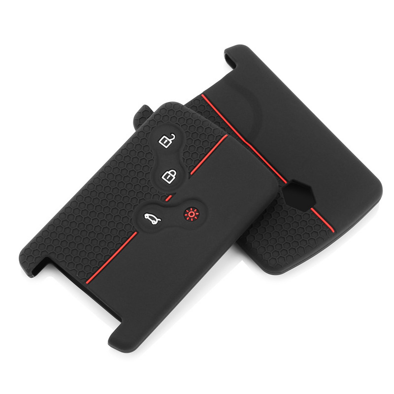 Szilikon autós kulcstartó tok Renault Megane 2 3 Clio Scenic Duster Kaptur Captur Logan Laguna Zoe Koleos Danilo Nema Fluence-hez