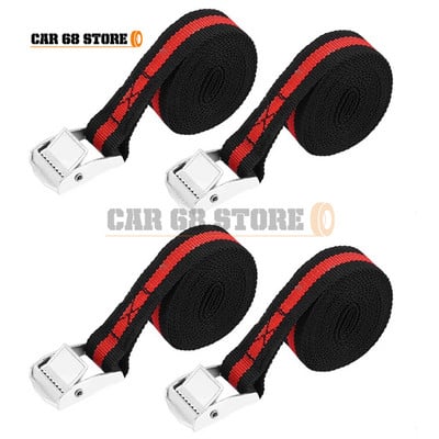 2 buc/4 buc 8ft, mașină, camion, curea de încărcare, fixare pentru bagaje, cu clichet, cataramă pentru centură, chingă din poliester, pentru uz casnic sau comercial