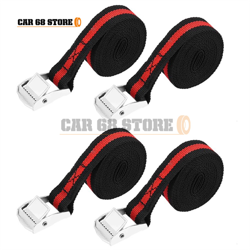2 buc/4 buc 8ft, mașină, camion, curea de încărcare, fixare pentru bagaje, cu clichet, cataramă pentru centură, chingă din poliester, pentru uz casnic sau comercial