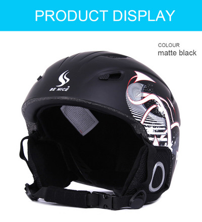 Cască de schi nouă Certificare CE Cască de schi de siguranță Cască de skateboard Sking Snowboard turnată integral