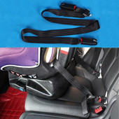 Isofix saskarnes bērnu sēdekļa stiprinājuma siksna savienojuma siksna automašīnai bērnu drošības sēdeklis, poliesters, fiksēts mīksts drošības josta