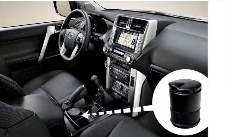 Ofertă fierbinte 1 buc scrumieră portabilă pentru mașină cu fum de cenușă de țigară susține ceașcă cu indicator luminos automat scrumieră suport pentru pahare accesorii pentru mașină