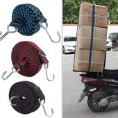 Bungee zsinórok kampókkal 1M/2M/3M extra hosszú bungee heveder kötelek nagy teherbírású poggyász Bungee zsinór lapos gumi rugalmas hevederek